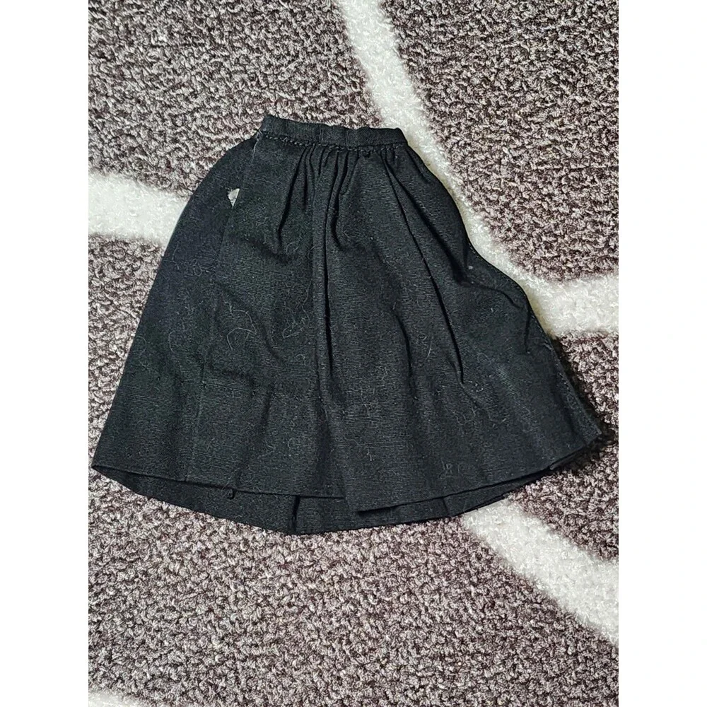 Vintage Barbie 1962 Black Gathered Skirt w Pocket Fashion Pak Mint 1960s